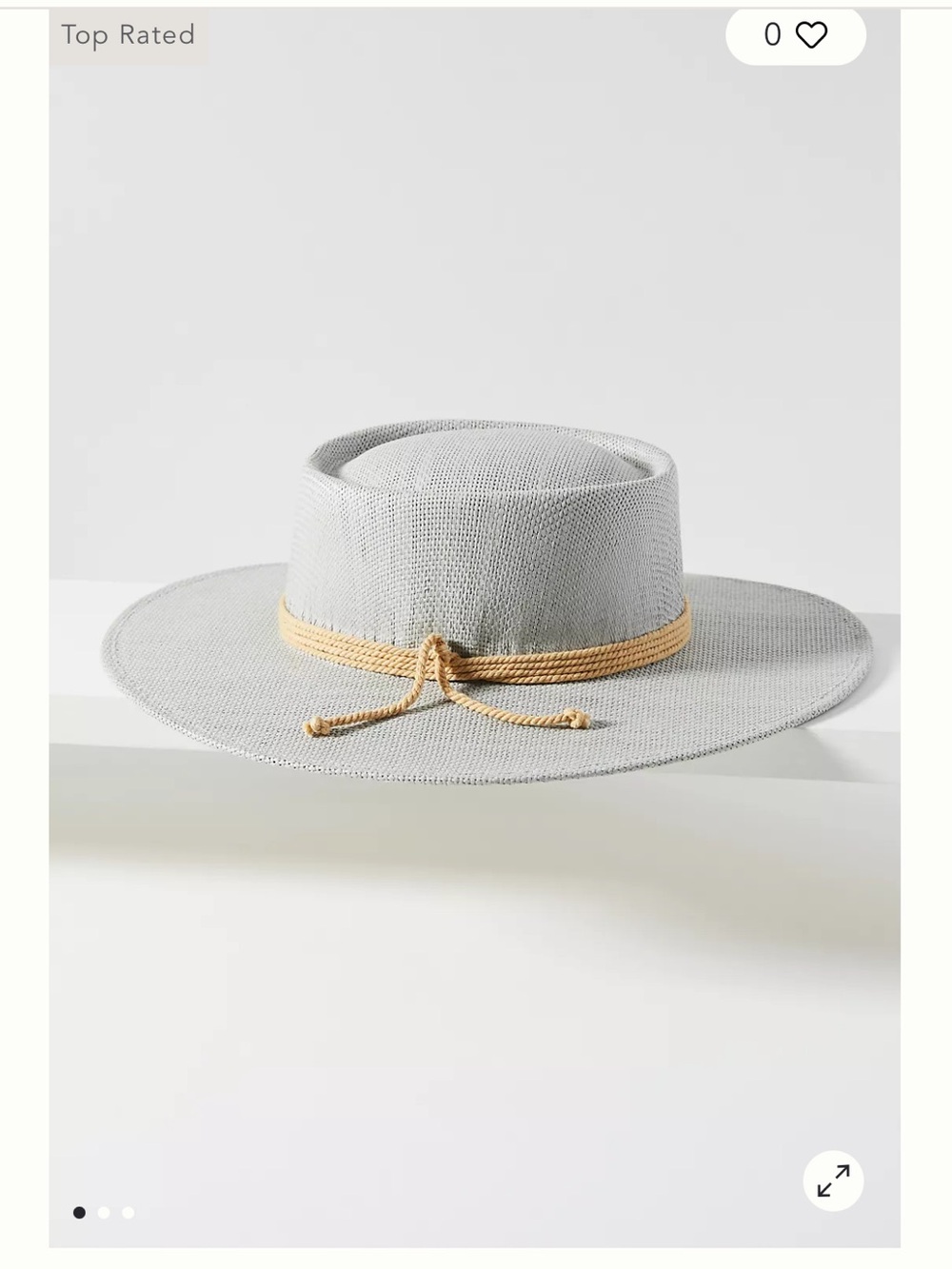 Anthropologie Rowan Trimmed Boater